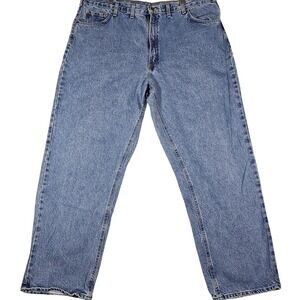 Men's Stone Wash Loose Fit Jeans 44x34 B167-STW Y2K 2007 Workwear Essential